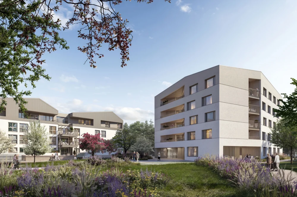 Rendering Neugestaltung ÖJAB Pflegewohnhaus Salzburg